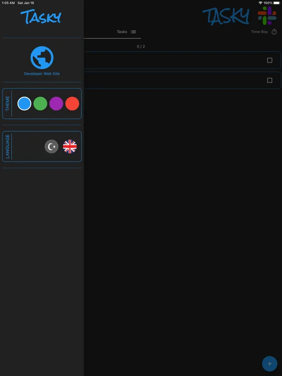 Zrzuty ekranu TASKY Task Manager iPad 