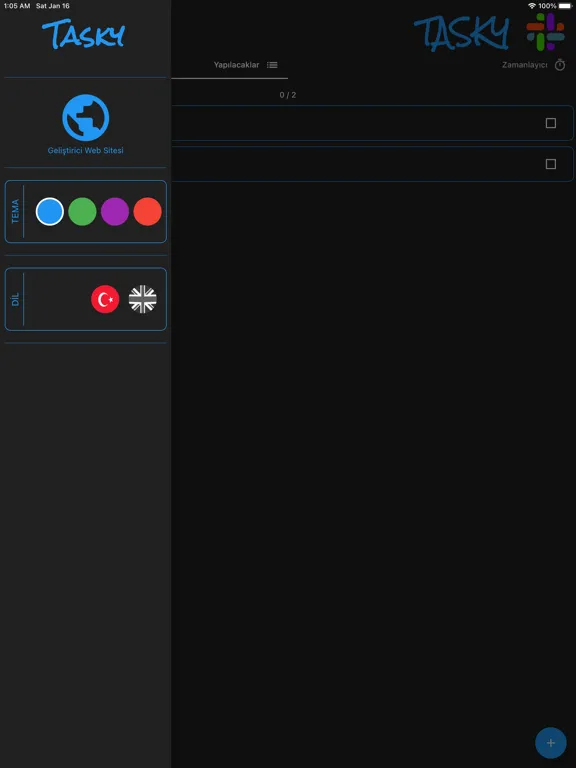 Zrzuty ekranu TASKY Task Manager iPad 