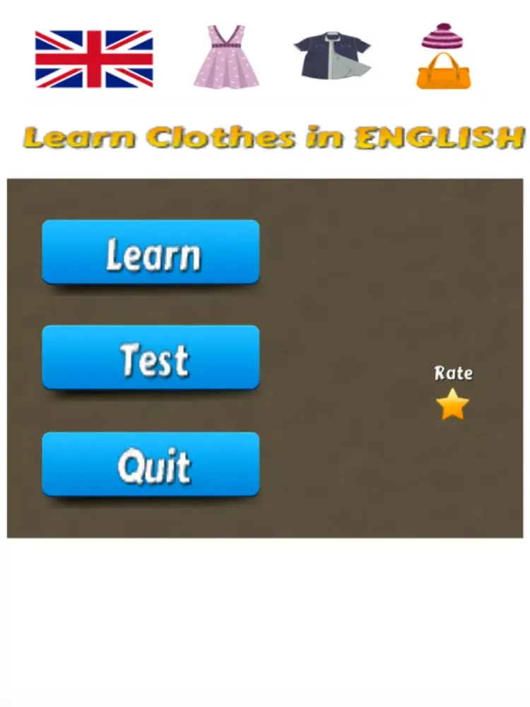 Learn Clothes in English Language iPad  سکرین شاٹس