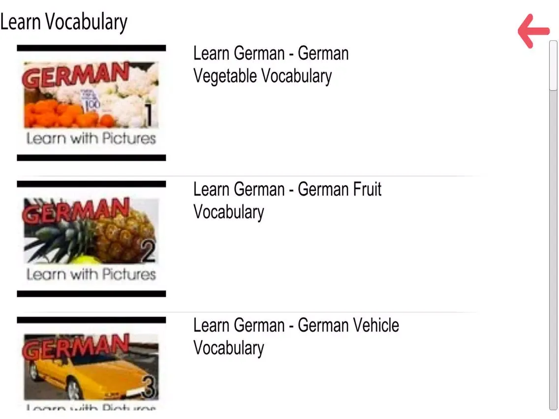 Zrzuty ekranu Learn German by Free Videos iPad 