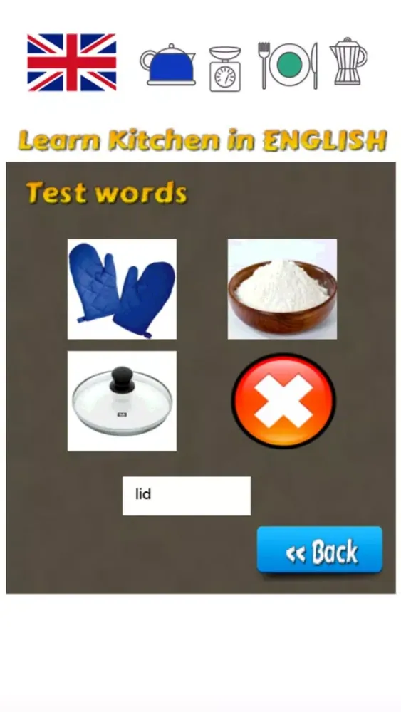 Learn Kitchen Words in English Language Screenshots