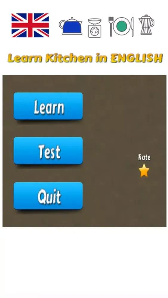 Learn Kitchen Words in English Language Screenshots