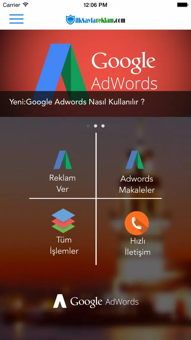 Captures d'écran de İlk Sayfa Reklam - Adwords