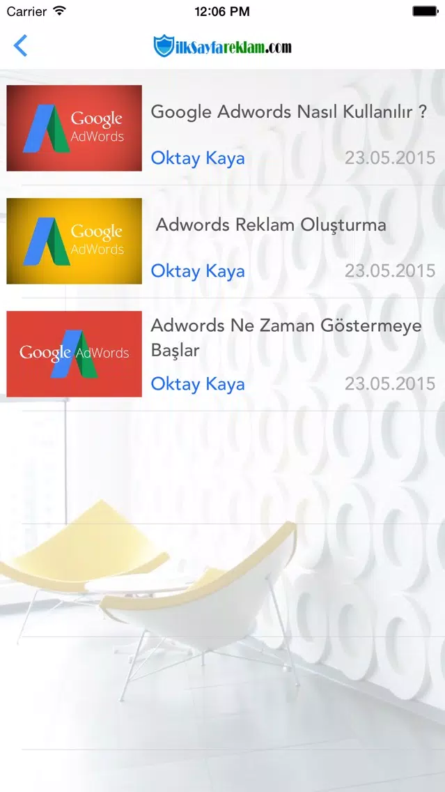 Captures d'écran de İlk Sayfa Reklam - Adwords