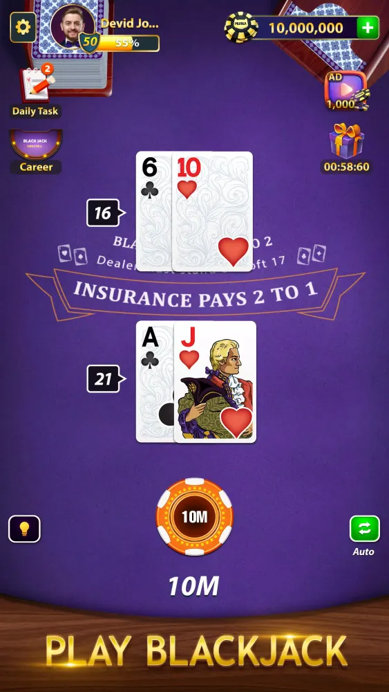 Capturas de pantalla de BlackJack