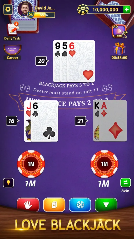 Capturas de pantalla de BlackJack