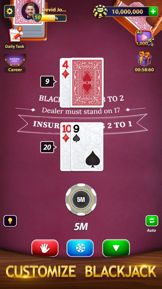 Capturas de pantalla de BlackJack