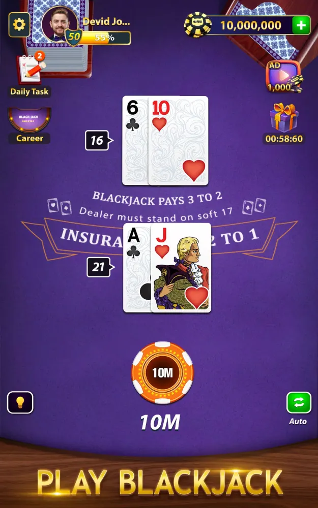 Capturas de pantalla de BlackJack