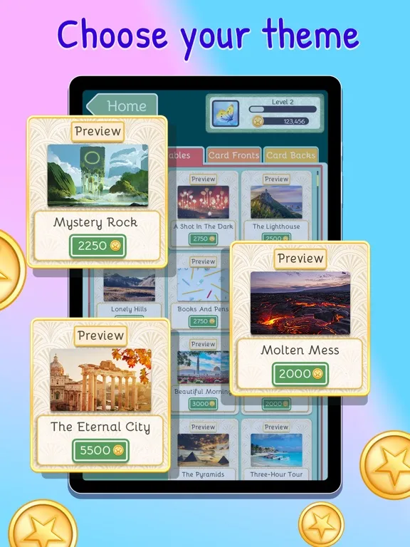 Capturas de tela do TriPeaks Solitaire Deluxe® 2 iPad 