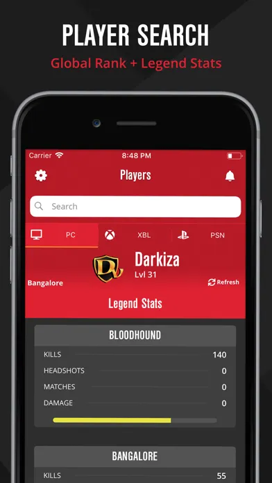 Capturas de tela do TraX - Stats for Apex Legends