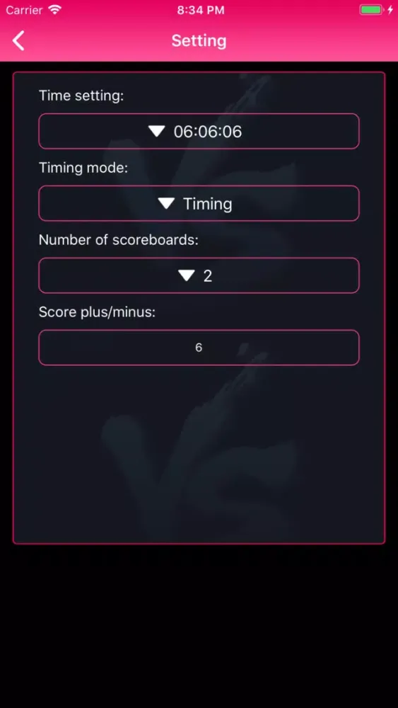 Scoring helper - timer Screenshots