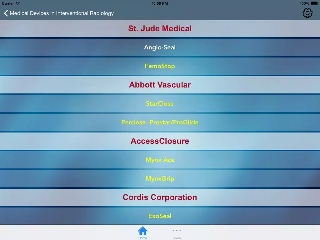 Ảnh chụp màn hình của Medical Devices in Interventional Radiology iPad 
