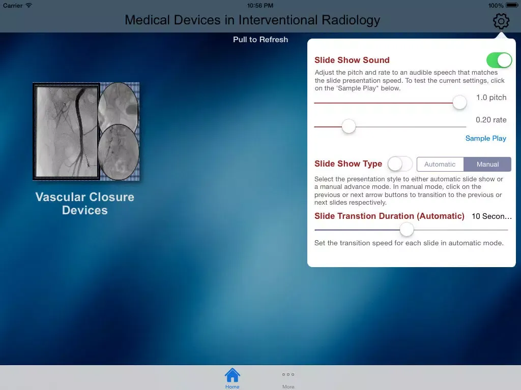 Ảnh chụp màn hình của Medical Devices in Interventional Radiology iPad 