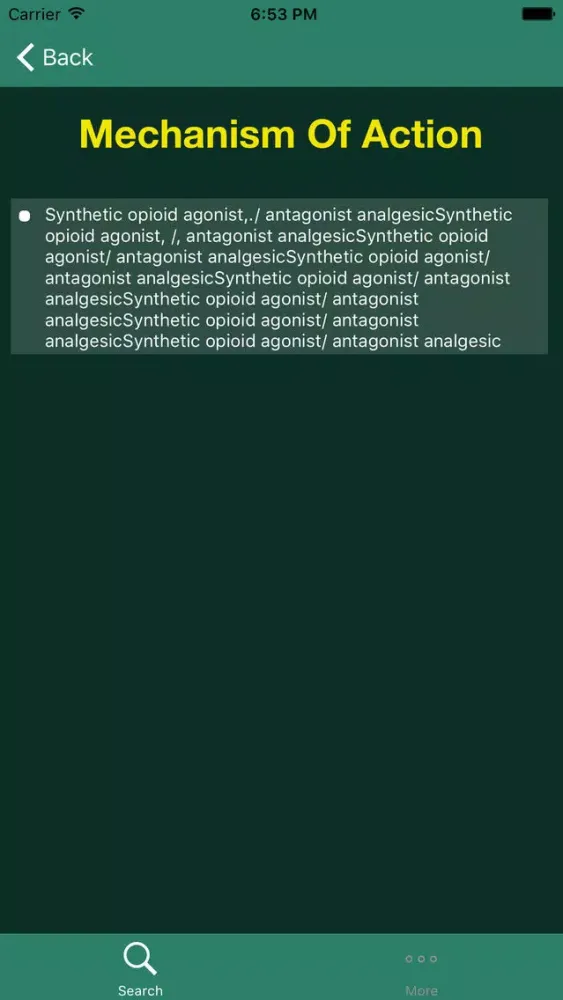 Zrzuty ekranu Medications in Radiology