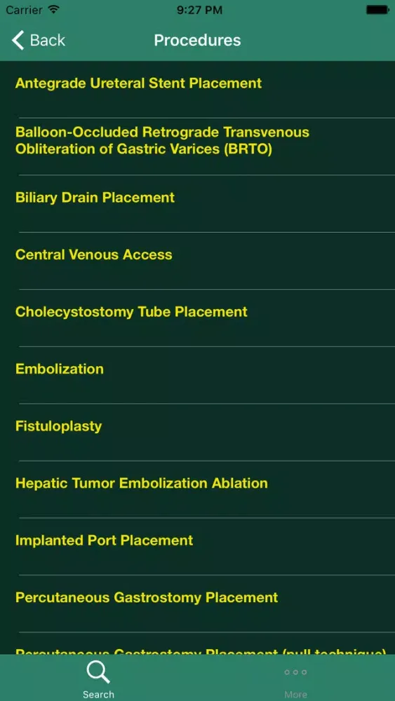 Tangkapan skrin Medications in Interventional Radiology