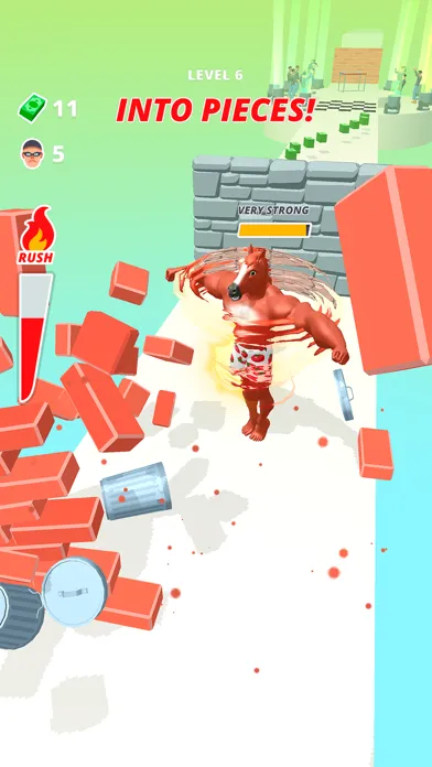 Muscle Rush - Destruction Run Ekran Görüntüleri