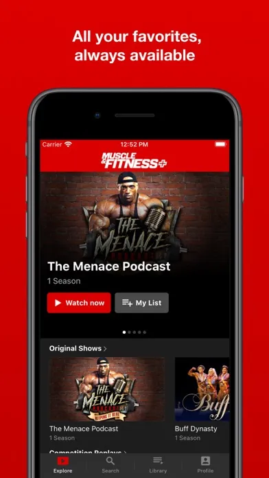 Captures d'écran de Muscle & Fitness+
