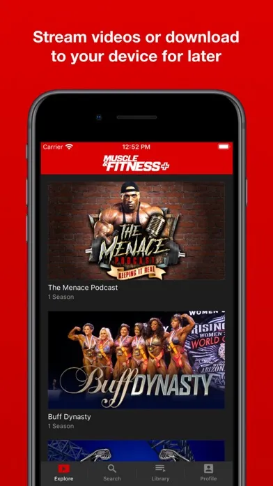 Captures d'écran de Muscle & Fitness+