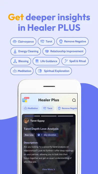 Скриншоты Healer: Live Psychic Readings