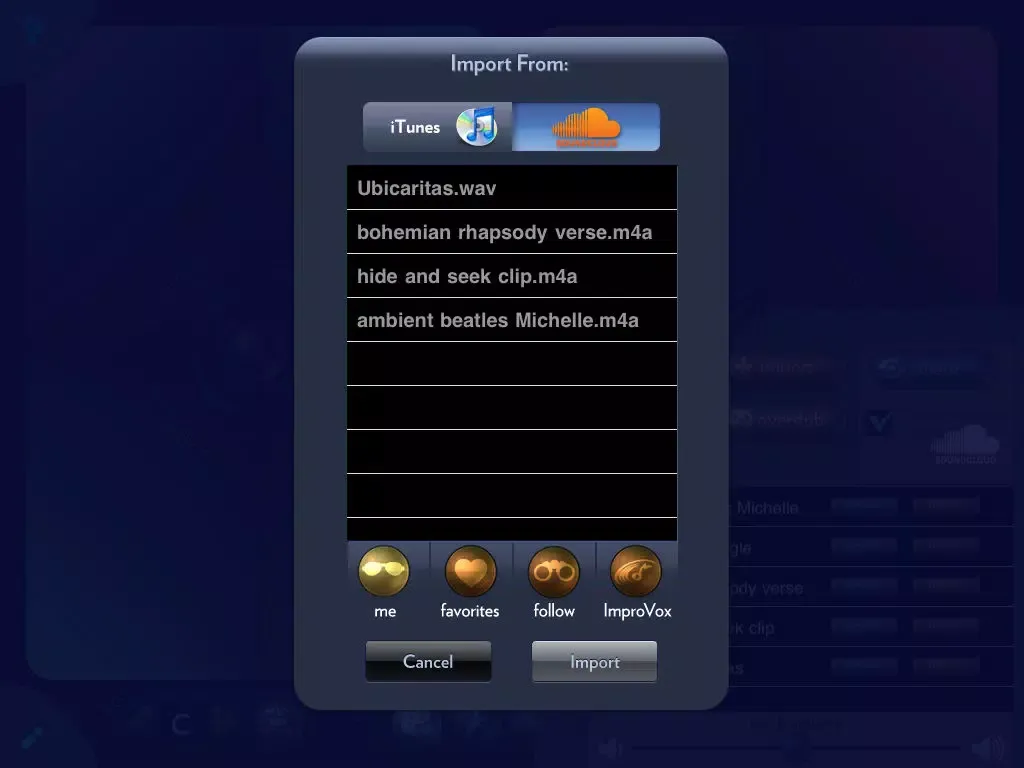 Screenshot di ImproVox iPad 