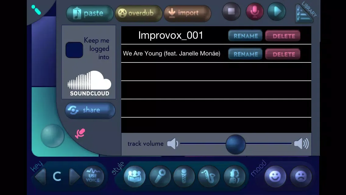 Screenshot di ImproVox