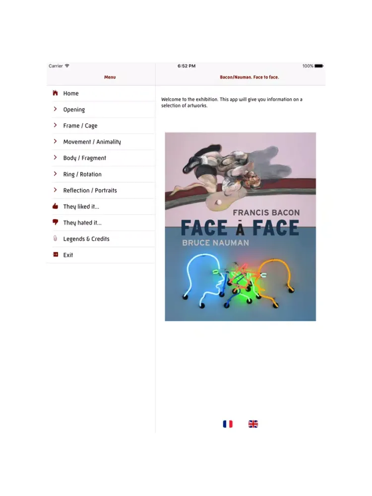 Bacon / Nauman iPad  스크린샷