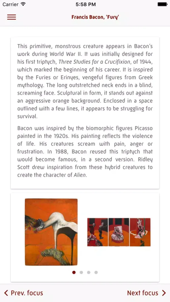 Bacon / Nauman 스크린샷