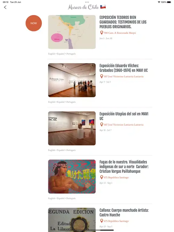 Museos de Chile iPad 应用截图