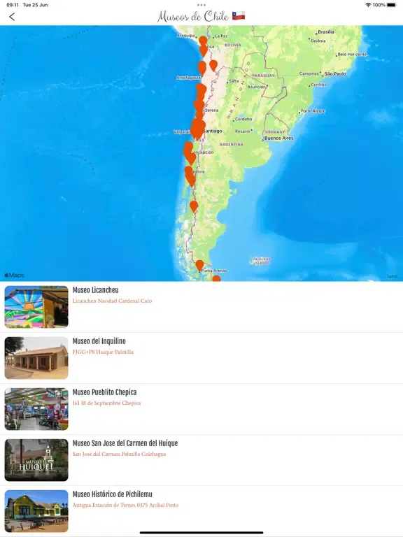 Museos de Chile iPad 应用截图