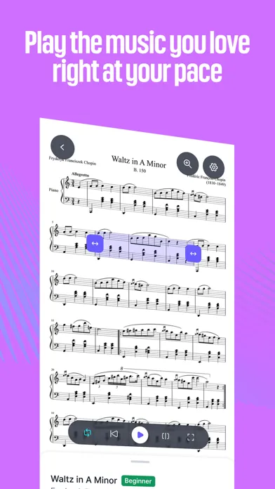 Capturas de pantalla de MuseScore: sheet music