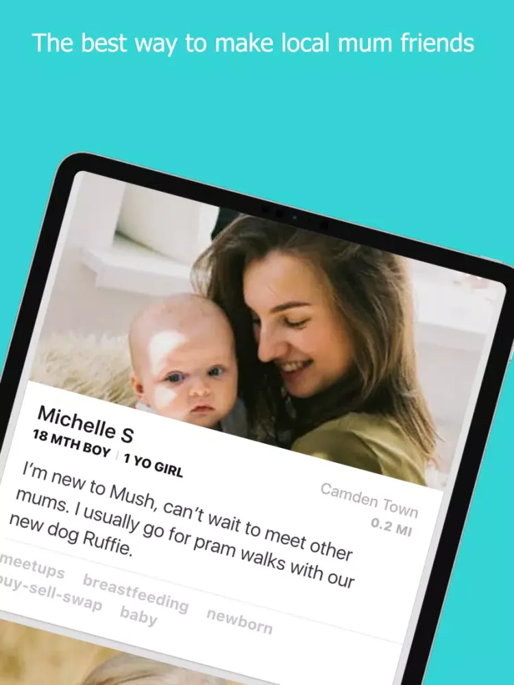 Zrzuty ekranu Mush - the friendliest mum app iPad 