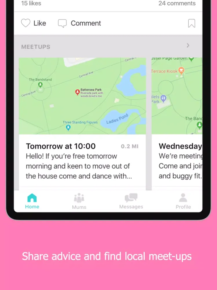 Zrzuty ekranu Mush - the friendliest mum app iPad 