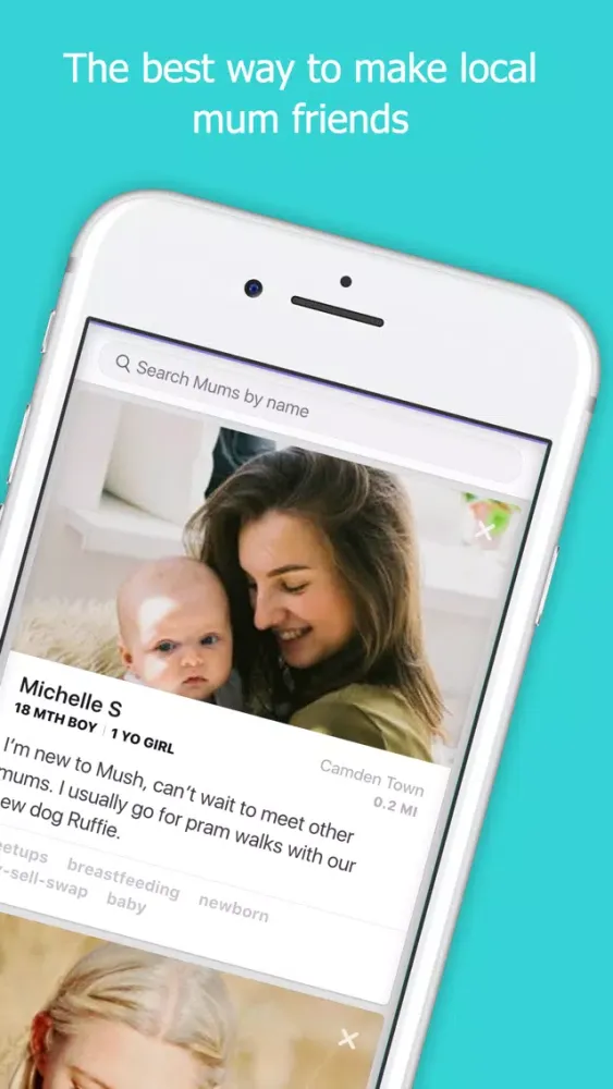 Zrzuty ekranu Mush - the friendliest mum app
