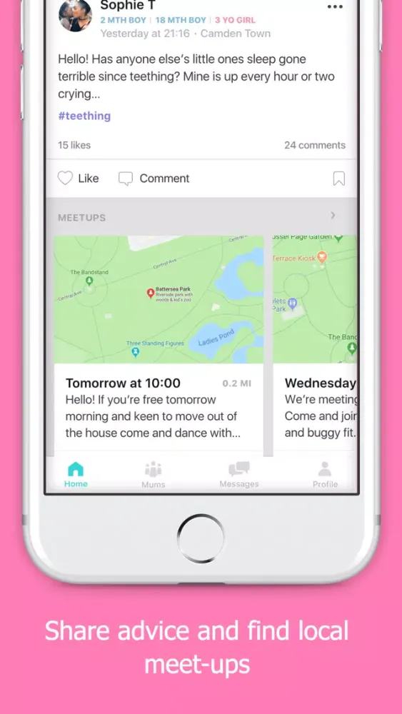 Zrzuty ekranu Mush - the friendliest mum app