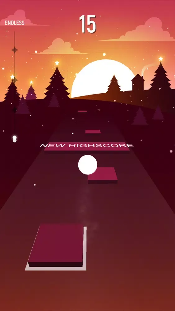 ภาพหน้าจอของ Tiles Jumping Ball Anime Music