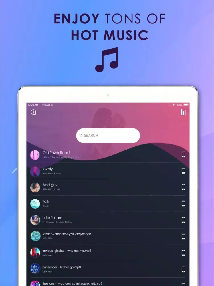 Capturas de pantalla de Offline Music: Musi Play Music iPad 