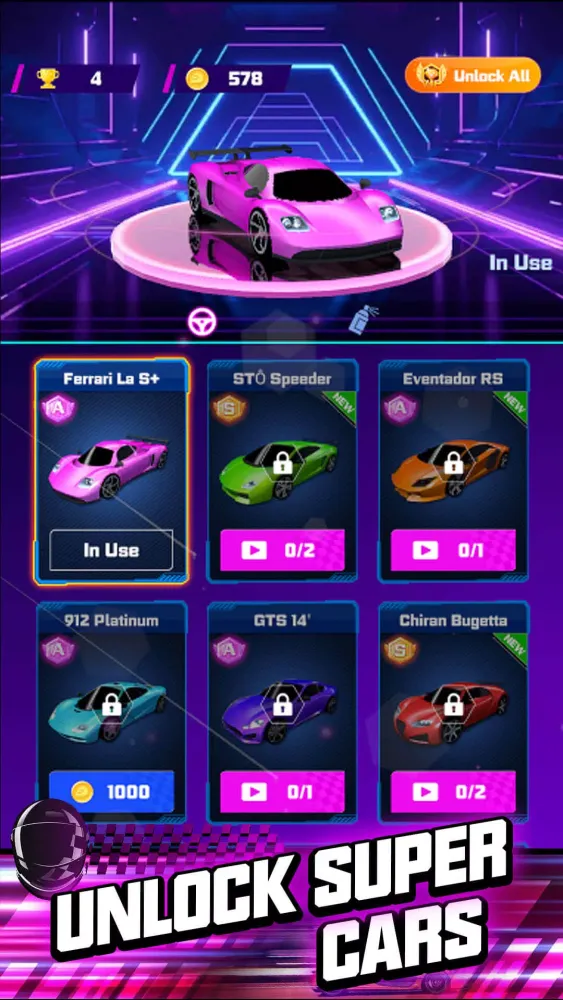 Capturas de tela do Rhythm Racer