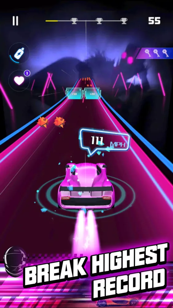 Capturas de tela do Rhythm Racer