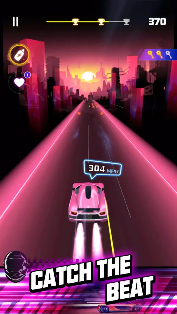 Capturas de tela do Rhythm Racer