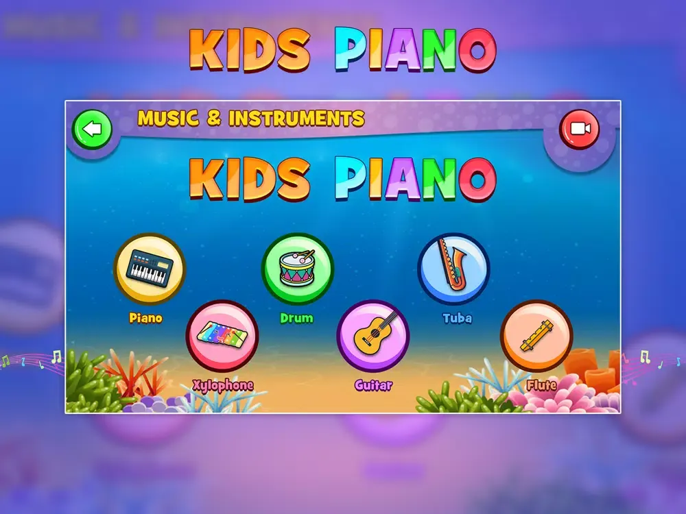 Скриншоты Piano Kids Game iPad 