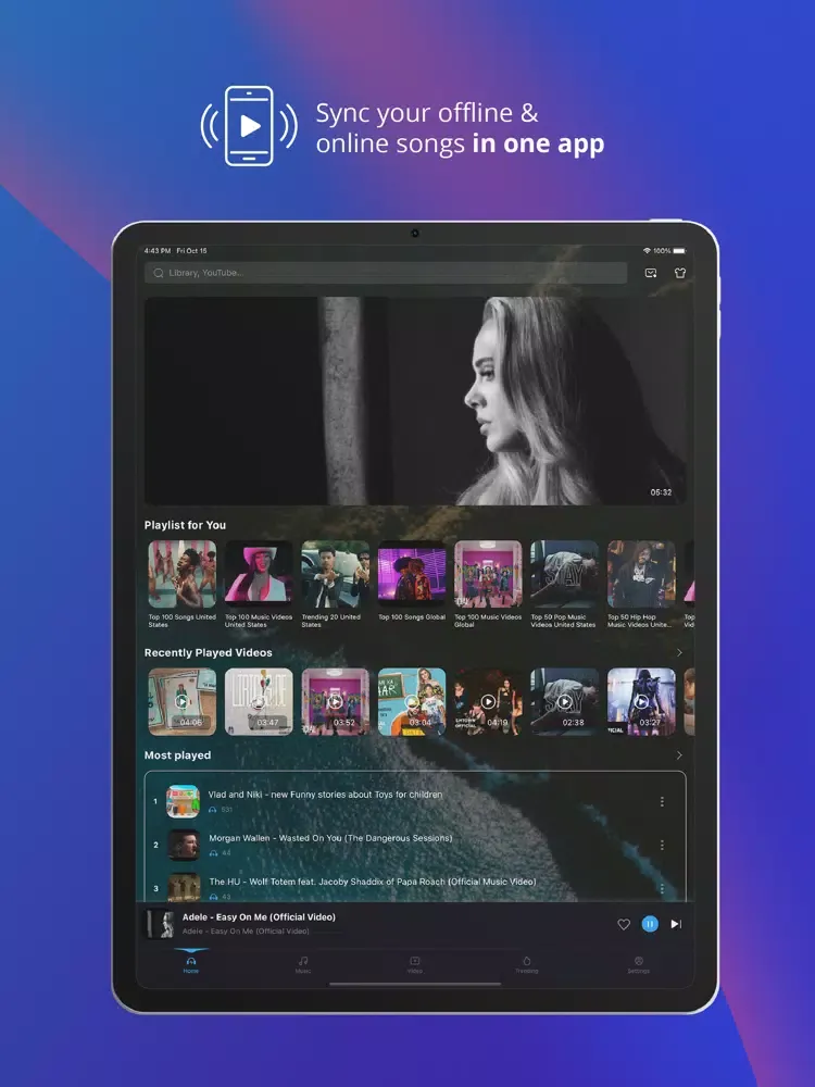 Zrzuty ekranu Musi - Music Podcast Streaming iPad 