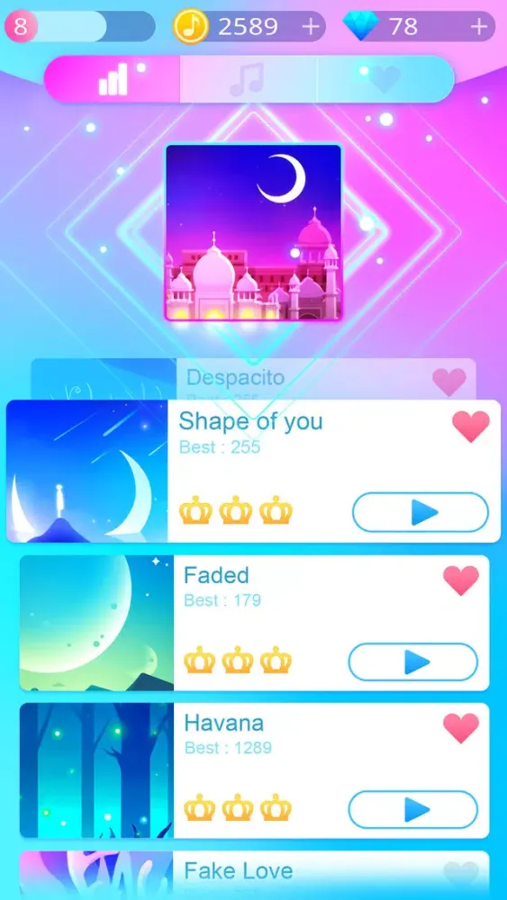 Capturas de pantalla de Piano White Go!