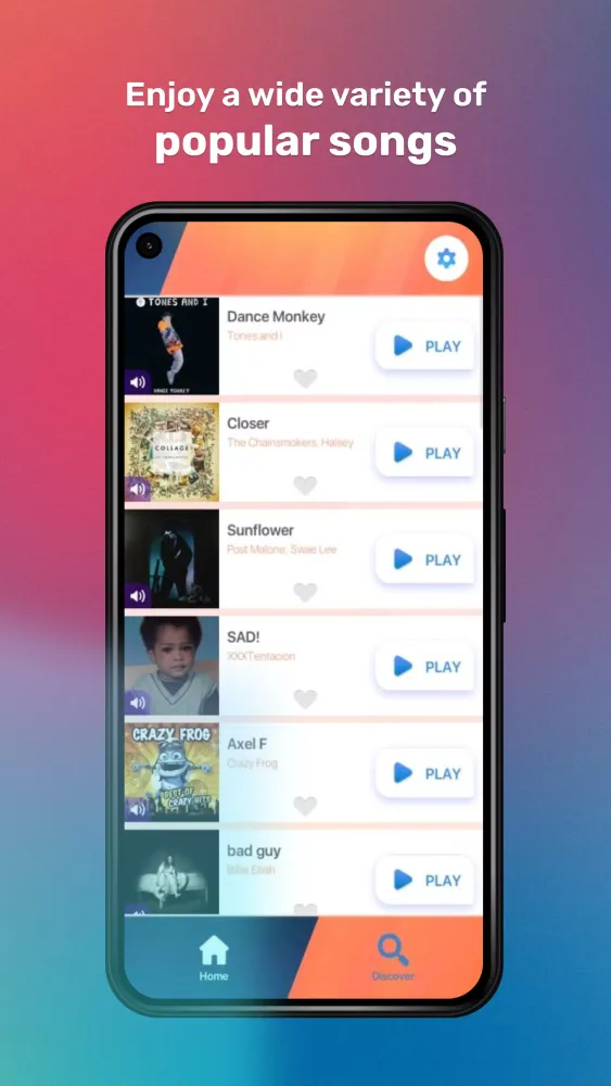 Capturas de tela do Jukebox