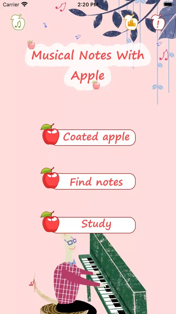 Zrzuty ekranu Musical Notes With Apple