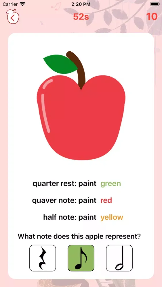 Zrzuty ekranu Musical Notes With Apple