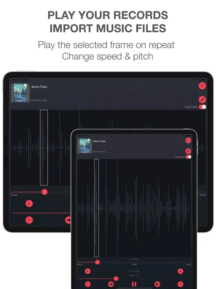 Capturas de pantalla de Musician Player iPad 
