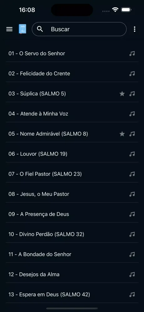 Salmos e Hinos Screenshots