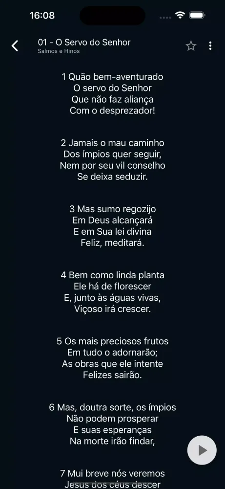 Salmos e Hinos Screenshots