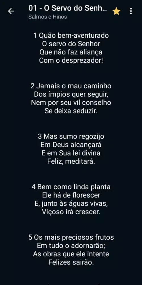 Salmos e Hinos Screenshots