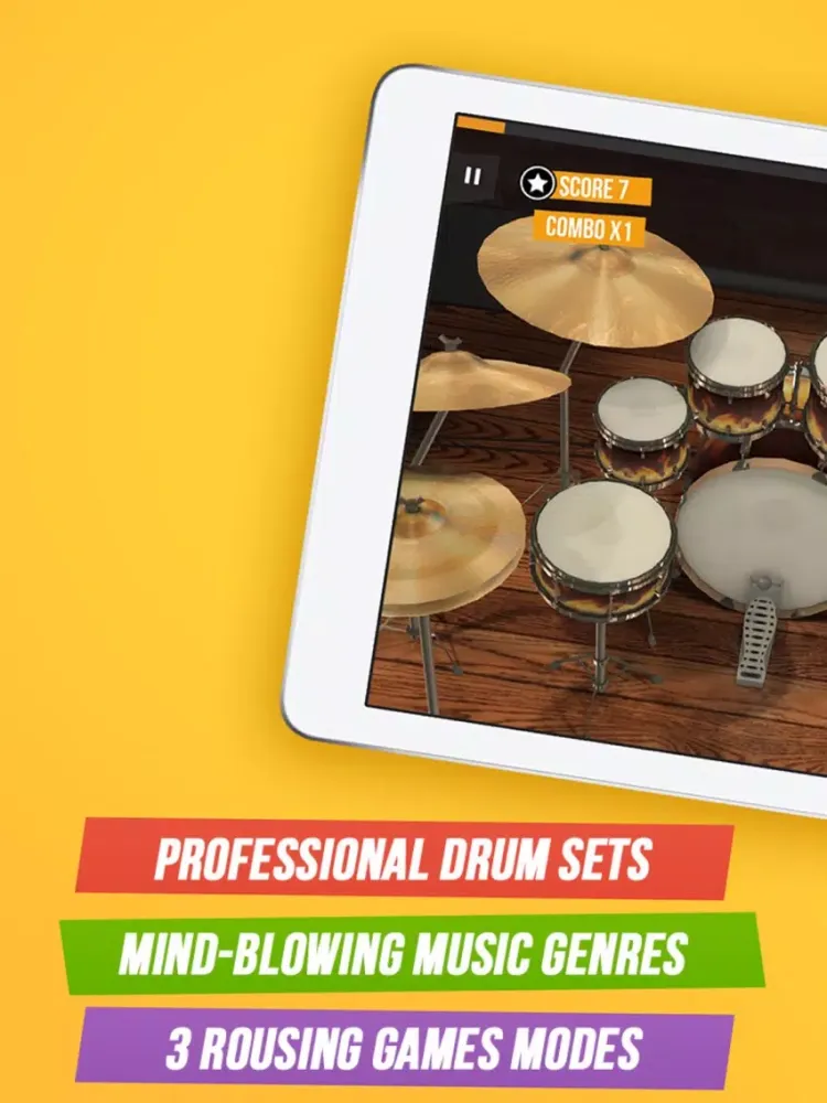 Zrzuty ekranu Drum Simulator 3D iPad 
